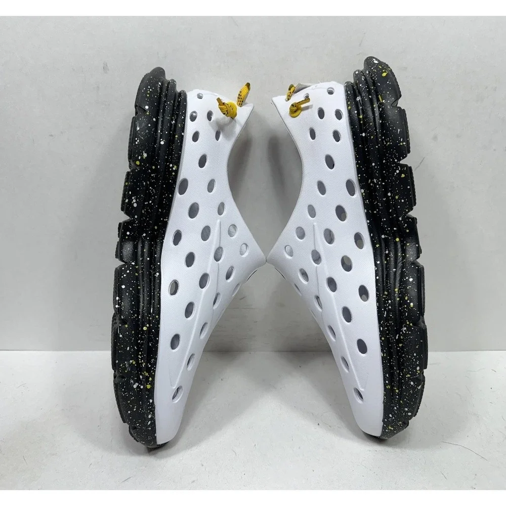 Kane Footwear Revive Speckle Active Recovery Shoes White Black Mens Size 8